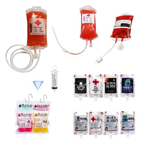 fake blood iv bag|blood bag for halloween party.